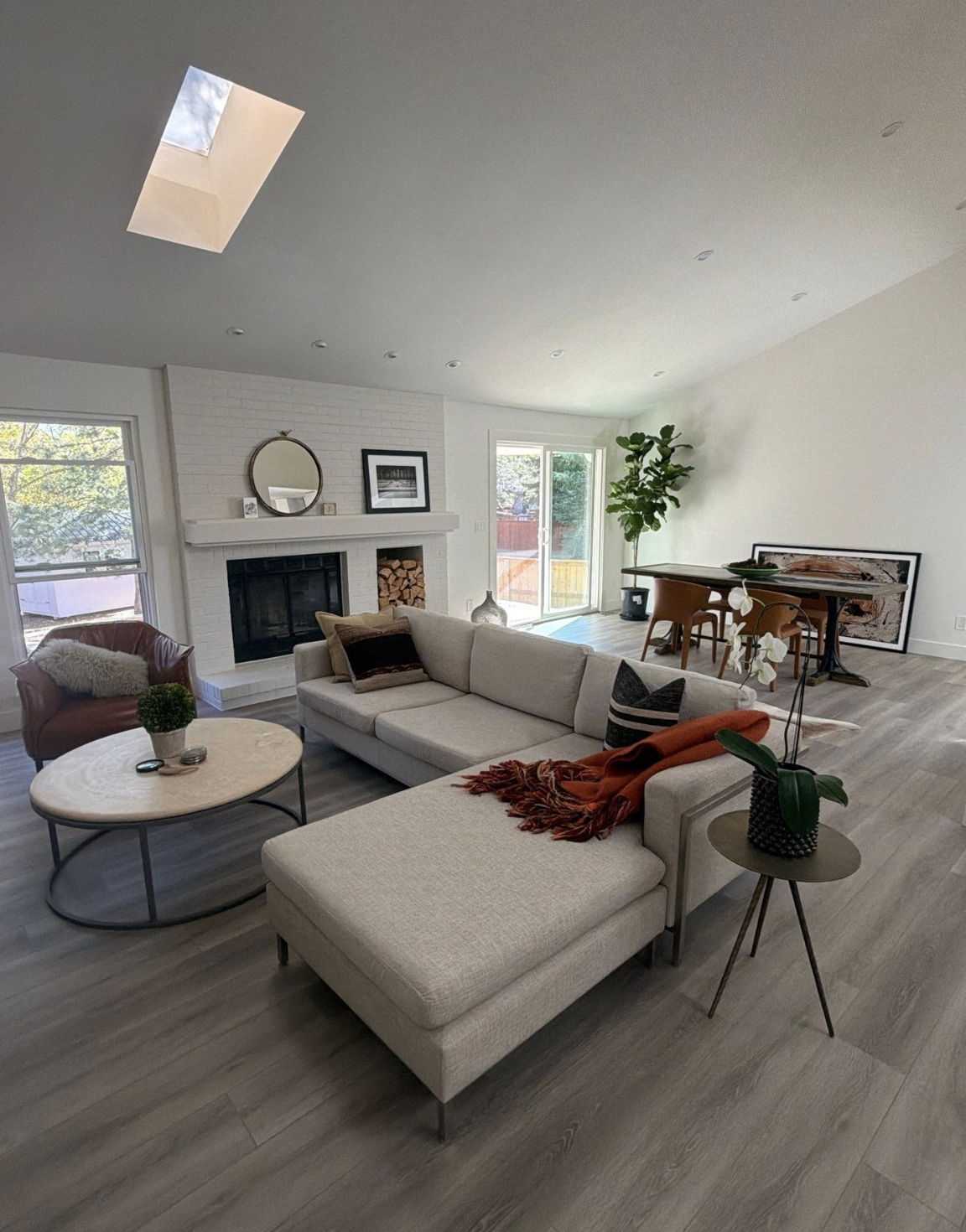 Interior after Sherwin-Williams Alabaster painting by Positive Painting Pros in Palo Park, Boulder
