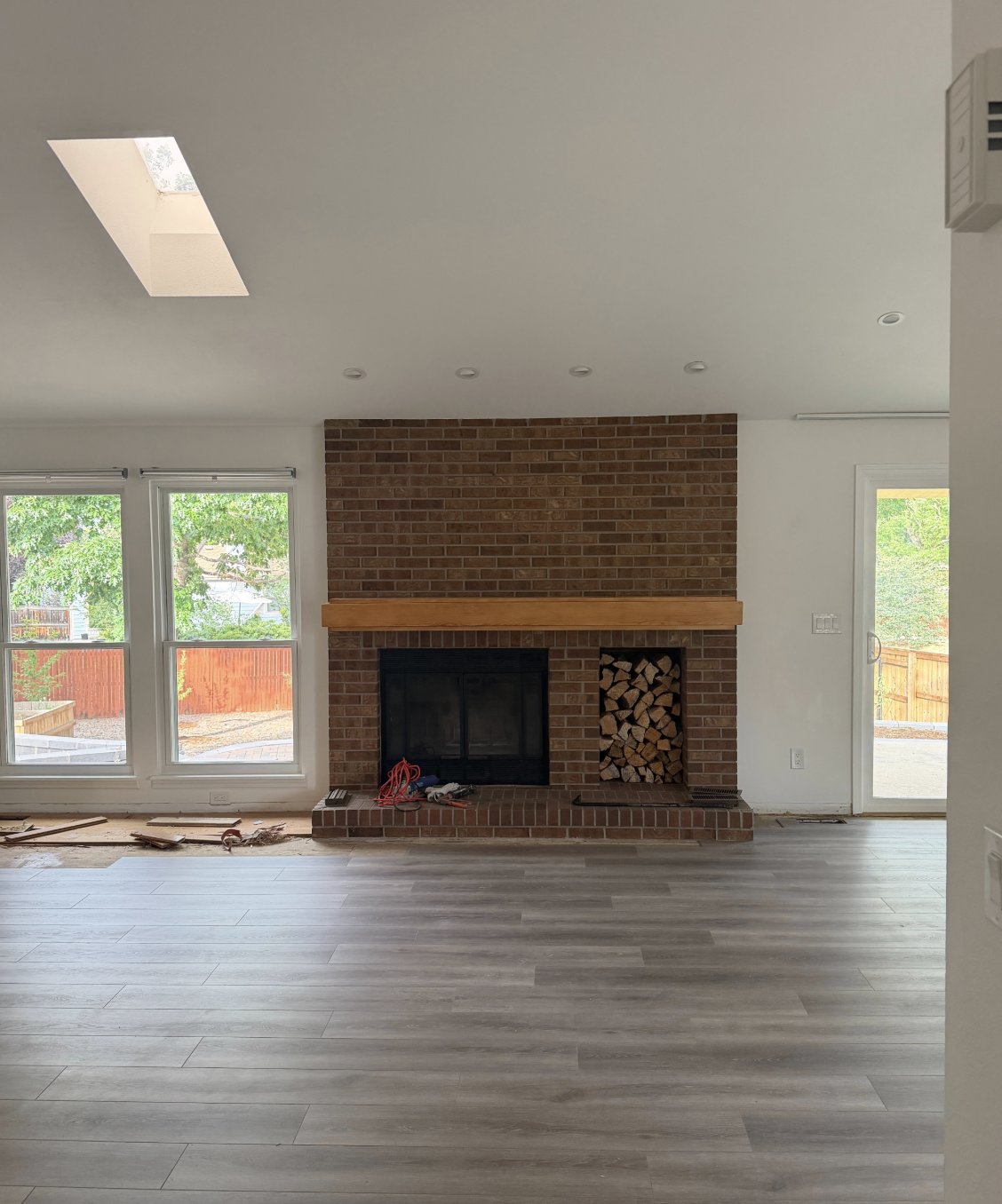 Interior before painting at Alix’s home in Palo Park, Boulder