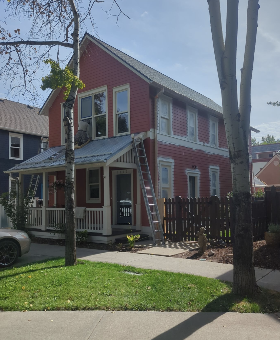 Hank's home before exterior painting and wood repair in Prospect, Longmont